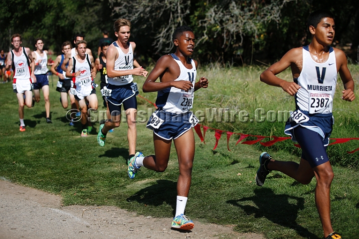 2014StanfordD1Boys-078.JPG - D1 boys race at the Stanford Invitational, September 27, Stanford Golf Course, Stanford, California.